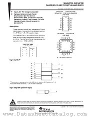 SN54HCT00FK datasheet pdf Texas Instruments