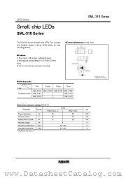 SML-310 datasheet pdf ROHM