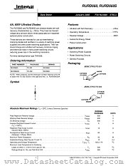 RURD660 datasheet pdf Intersil