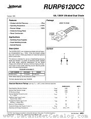RURP6120CC datasheet pdf Intersil