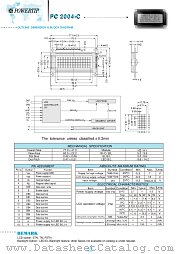 PC2004-C datasheet pdf Powertip Technology