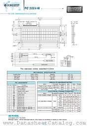PC2004-M datasheet pdf Powertip Technology