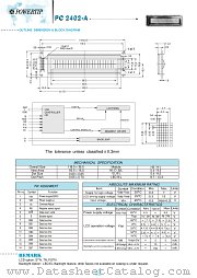PC2402-A datasheet pdf Powertip Technology