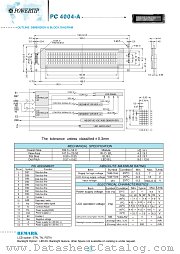 PC4004-A datasheet pdf Powertip Technology