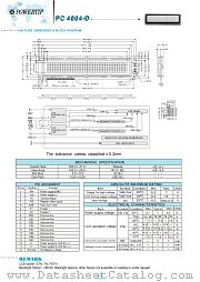 PC4004-D datasheet pdf Powertip Technology