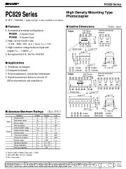 PC829 datasheet pdf SHARP