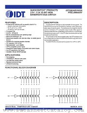 IDTQS34XVH245Q3 datasheet pdf IDT