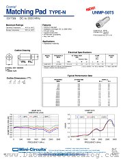 UNMP-5075 datasheet pdf Mini-Circuits