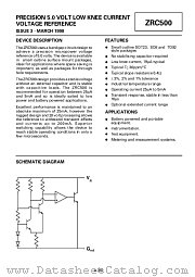 ZRC500F02 datasheet pdf Zetex Semiconductors