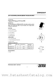 ZXMN2A01 datasheet pdf Zetex Semiconductors
