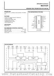M52721 datasheet pdf Mitsubishi Electric Corporation