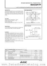 M54532FP datasheet pdf Mitsubishi Electric Corporation