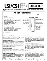 LS6501 datasheet pdf LSI Computer Systems