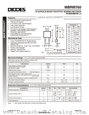 MBRM760-13 datasheet pdf Diodes
