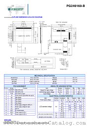 PG240160-B datasheet pdf Powertip Technology