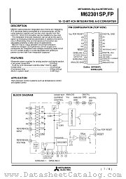M62301 datasheet pdf Mitsubishi Electric Corporation