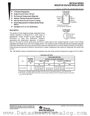 MC79L00 datasheet pdf Texas Instruments