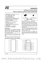 74VHC573T datasheet pdf ST Microelectronics