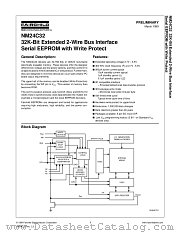 NM24C32 datasheet pdf Fairchild Semiconductor