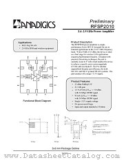 PRFS-P2010-EVL datasheet pdf Anadigics Inc