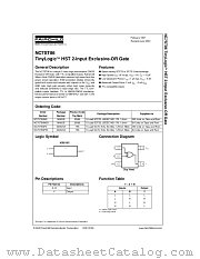 NC7ST86M5 datasheet pdf Fairchild Semiconductor
