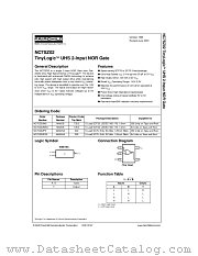 NC7SZ02P5 datasheet pdf Fairchild Semiconductor