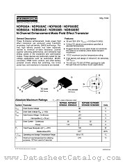 NDP608BE datasheet pdf Fairchild Semiconductor