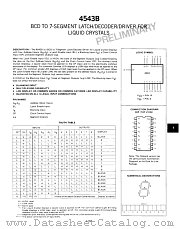 4543B datasheet pdf Fairchild Semiconductor