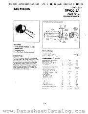 SFH2012A datasheet pdf Siemens
