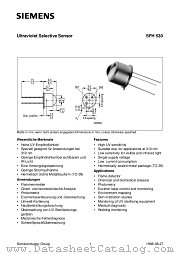 SFH530 datasheet pdf Siemens