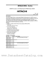 HM621100A datasheet pdf Hitachi Semiconductor