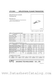 D313 datasheet pdf Unisonic Technologies