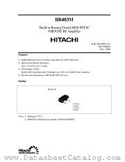 BB403 datasheet pdf Hitachi Semiconductor