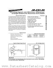 MAX4445ESE datasheet pdf MAXIM - Dallas Semiconductor