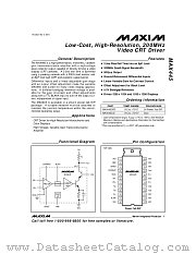 MAX445CPG datasheet pdf MAXIM - Dallas Semiconductor