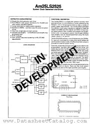 AM25LS2525 datasheet pdf Advanced Micro Devices
