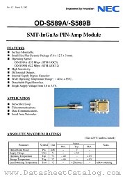OD-S589 datasheet pdf NEC