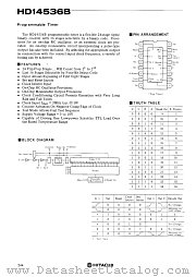 HD14536 datasheet pdf Hitachi Semiconductor