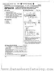GP2A10 datasheet pdf SHARP