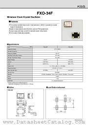 FXO-34FL datasheet pdf Kyocera Kinseki Corporation