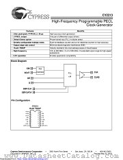 CY2213 datasheet pdf Cypress