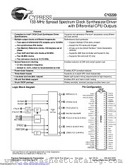 CY2220 datasheet pdf Cypress
