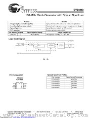 CY24210 datasheet pdf Cypress