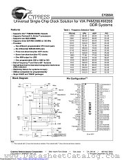 CY28341 datasheet pdf Cypress