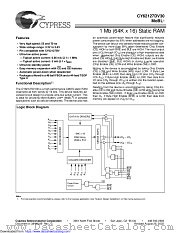CY62127DV30 datasheet pdf Cypress