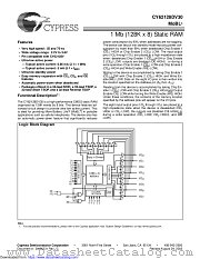 CY62128DV30 datasheet pdf Cypress