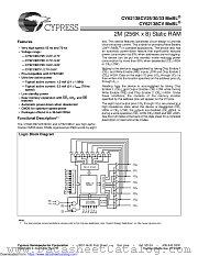 CY62138CV30 datasheet pdf Cypress