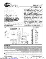 CY7C1021BV33 datasheet pdf Cypress