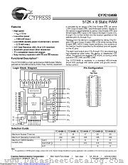 CY7C1049B datasheet pdf Cypress