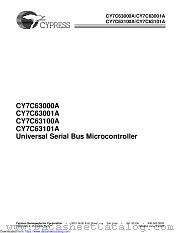 CY7C63101A datasheet pdf Cypress